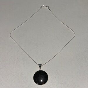 Gemstone Pendant Necklace w/925 16” Chain